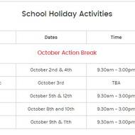 Action Break Timetable Out!